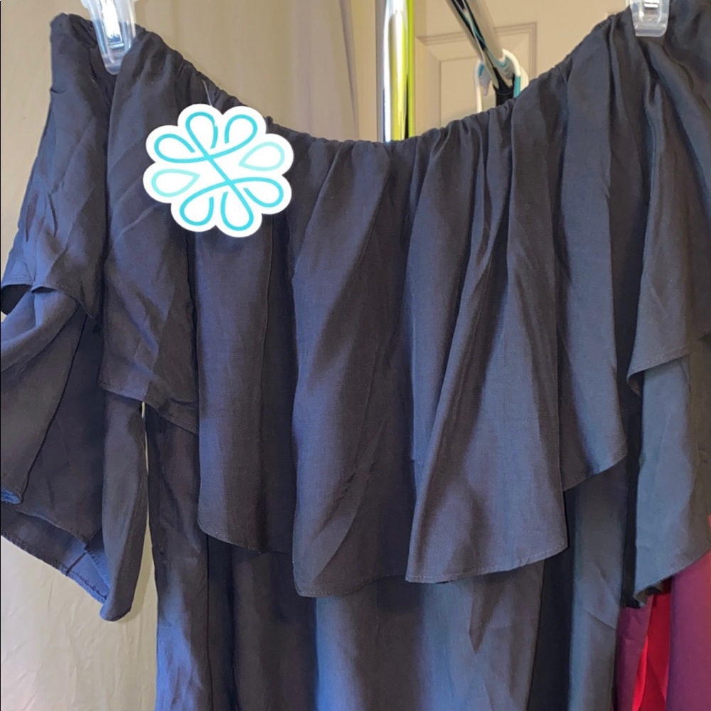 Hopes boutique flowy off the shoulder top.